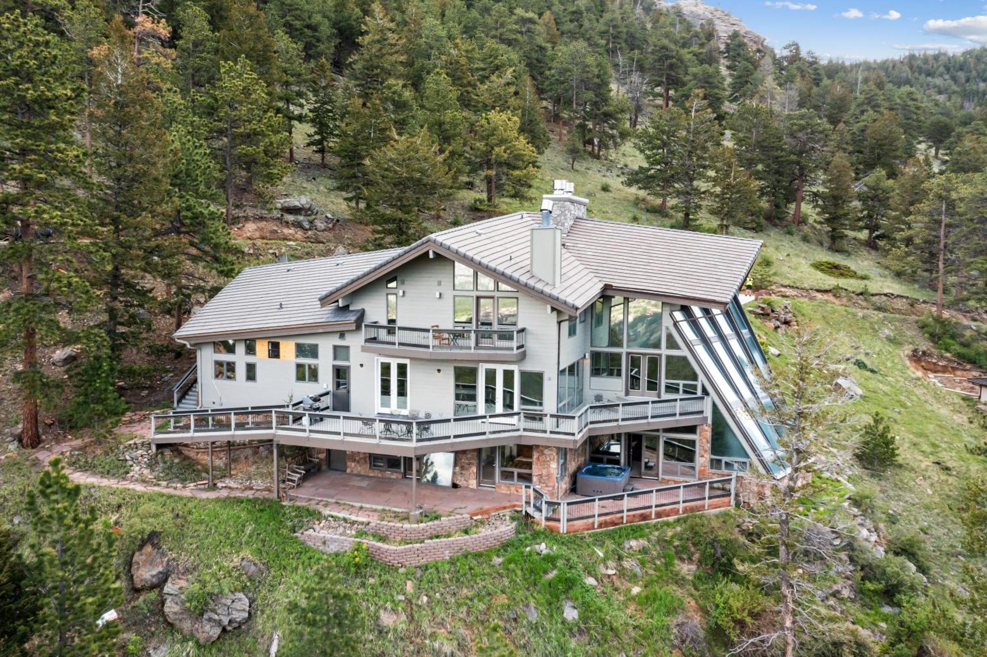 Casa De Cristal-Epic Views-Hottub-Sauna-Sleeps 10-Luxury Linens-Stocked Kitchen Estes Park Exterior foto